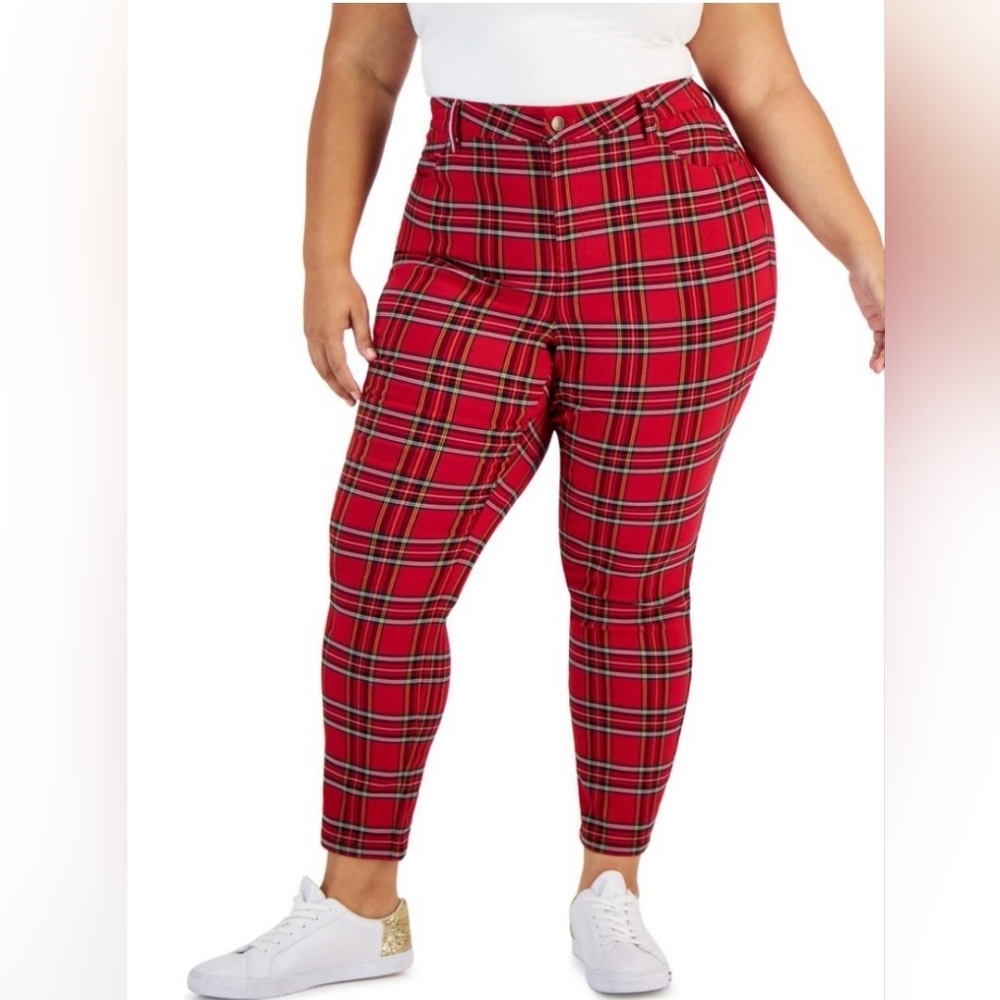 NWT Tommy Hilfiger Tribeca Skinny Plaid Pants
